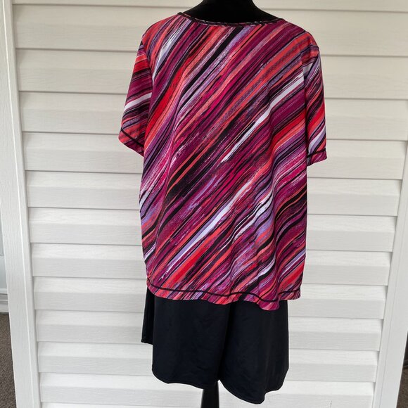 Women's SWIMSUITS FOR ALL Plus Swim Tee Shorts 24 - Picture 5 of 6